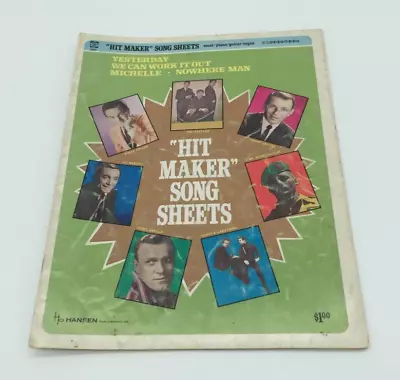 Vintage Hit Maker Song Sheets Beatles Songbook 1965 Music • $9.95