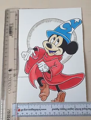 Disney Mickey Mouse Fantasia Sketch Drawing Disneyland Paris • £1.50