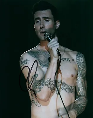 Adam Levine Maroon 5 Shirtless Concert Signed 8x10 Photo COA Proof The Voice • $79.99