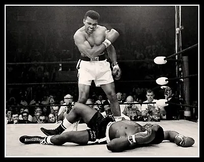 4.5  Muhammad Ali Vs. Sonny Liston Knock Out Vinyl Sticker. Classic Boxing Decal • $2.95