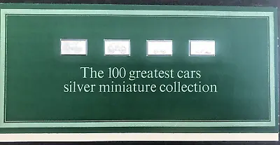 £19.99 • Buy 4 John Pinches 100 Greatest Cars Miniatures Silver .925 Ingots Issue 2 Nos 5-8