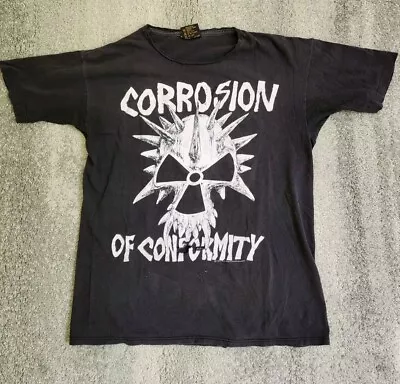 Vintage 90s Corrosion Of Conformity T-Shirt Crossover Punk Holier • $100