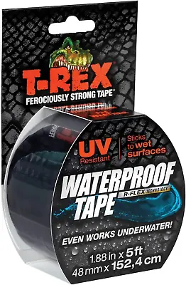 T-Rex Waterproof Butyl Tape For Roof And Leak Repair 48Mm X 1.52Cm Flashing Rep • £17.31