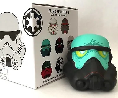 Disney Vinylmation 2.5  Star Wars Legion Stormtrooper Helmet Black Teal Green • $35.99