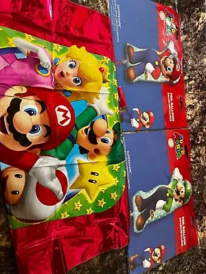 3 X Mario Luigi Xl Foil Balloon Helium/air Bundle  33  38  18  Birthday • $7.77