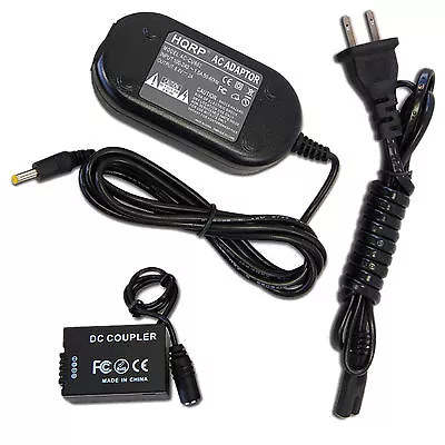 HQRP AC Adapter And DC Coupler For Panasonic Lumix DMC-FZ40 DMC-FZ45 DMC-FZ48 • £22.50