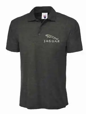 Jaguar Embroidered Polo Shirt (Heavyweight) Choice Of Logo Colour. • £10.45