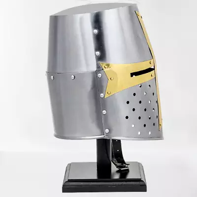 Viking Medieval Knight Helm Armour Crusader Templar Helmet W/ Leather Liner SCA • $80.74