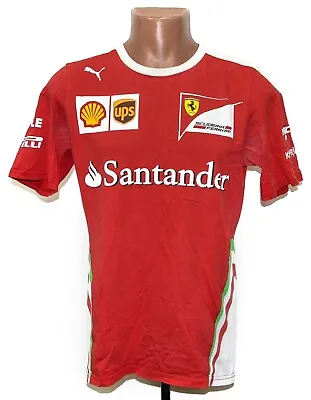 Racing Formula 1 Scuderia Ferrari Shirt Jersey Puma Vettel Era Size S • $31.49