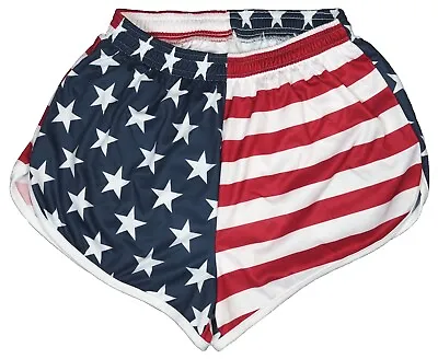 US Flag Soffe Ranger Panties Silkies Running Track Shorts - Men's Medium • $21.95