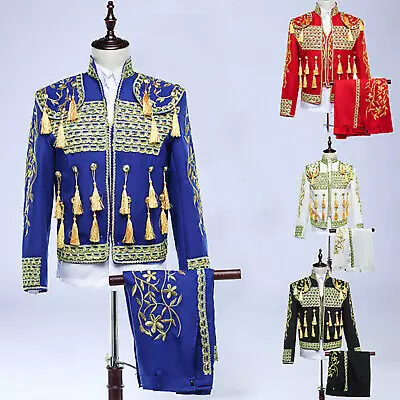 Men Spanish Matador Toreador Spain Bull Fighter Prince Costume Fancy Dress Wqi1 • £83.88