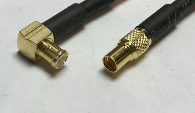 MCX Male Angle To MMCX Female Straight RFC100 2 Inch Jumper Pigtail Cable USA • $6