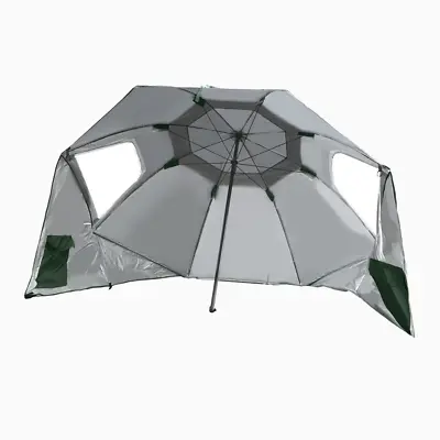 $99.97 • Buy Beach Umbrella Outdoor Umbrellas Sun Shade Garden Shelter 2.33M Green
