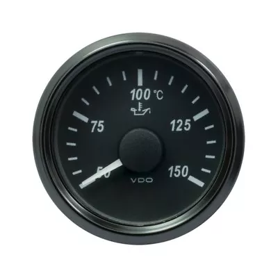 VDO SingleViu 2426 Engine Oil Temperature 150 C 18.6 OHM Black 52 Mm-2 1/16' • $57.10