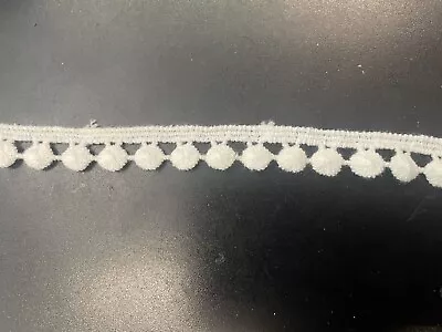 White Dot Venice Venise Lace Trim 1/2” 2/ 10 Yards • $2.99