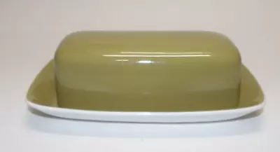 Vintage Mikasa Butter Dish Avocado Green D0400 Excellent • $15
