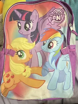 MLP My Little Pony Backpack Rainbow Dash Twilight Apple Jack School Bag For Kids • $21.85