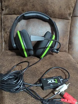 Turtle Beach Ear Force XL1 XBox 360 Amplified Gaming Headset W/ Audio Controller • $12.59