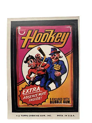 Truant Hookey Absence Note  - Topps Wacky Packages Series 9 - 1974 Vintage • $3.99