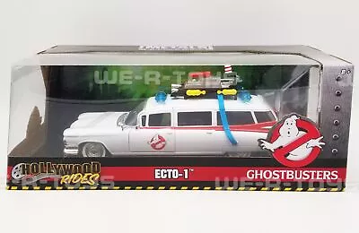 Hollywood Rides Ghostbusters Ecto-1 Vehicle 1:24 Scale Die Cast Model Car • $27.97