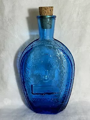 Vtg Blue Corked Wheaton Benjamin Franklin Glass House 1888 Bottle • $9.47