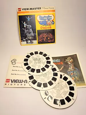 View-Master Ringling Bros Barnum Bailey Circus 3 Reel Packet B7751 B7752 B7753 • $7