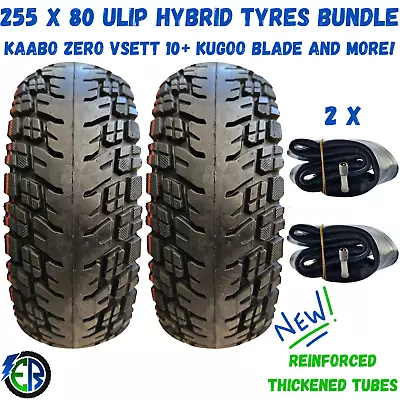 255 80 Tyre Bundle Hybrid Off Road For Kugoo Kaabo Apollo Vsett Scooter More UK • £49.95