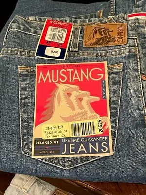 Haggar Mustang Brand Western Denim Men's Jeans 36x34 NWTS #64sh • $60