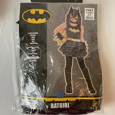 $34.95 • Buy Batgirl Costume Kids Toddler Girls 3-4T Black Tutu Dress Mask Cape Halloween New