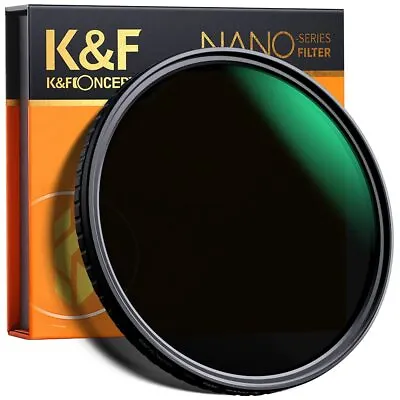 K&F Concept 52mm Fader Variable ND Lens Filter Neutral Density ND2-ND32 NO X • $65.99