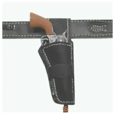 Miniature 1/6 Scale Toy Double Black Leather Holster Peacemaker 2 Colt Pistol • $55