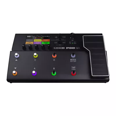 Line 6 - POD Go Guitar/Bass Multi-FX Pedal And Amp Modeler With 8 Footswitches • £456.96