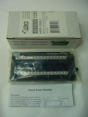 New - Liberty Patch Panel Module Hpp-1008-1 - 8 Port Cat5e Rj45-110 • $40