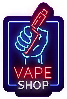 $11.07 • Buy 1 X VAPE SHOP WINDOW SIGN STICKER GRAPHIC DECAL ADVERT 007 - 1