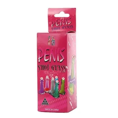 Penis Shaped Glass Cocktail Wine  Drinking Shot Glasses Party Bar • £7.99