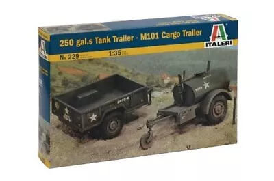 Italeri 510000229 1: 35 Gal. S Tank Trailer With M101 Kargo • $22.70