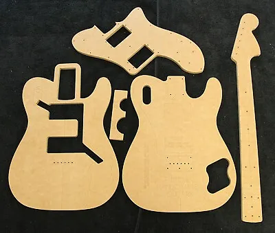 Telecaster Deluxe Guitar Router Template Set 12mm MDF - CNC Cut In Australia • $120