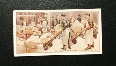 Ogdens Cigarette Card Royal Mail #35 Unloading And Opening Parcel Mail • £2.50