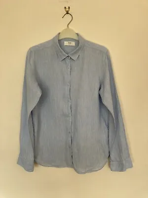 Uniqlo Blue Ladies Button Up Shirt Size M • £7