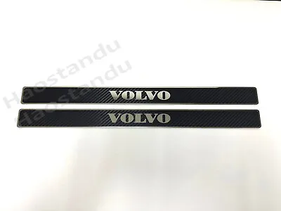 2pcs VOLVO Stainless Steel Door Sills Plate Scuff Protection Plates Carbon Style • $32.76