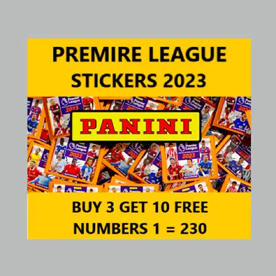 £0.99 • Buy Panini Premier League 2023 Sticker Collection  Numbers 1 - 225 Buy 3 Get 10 Free