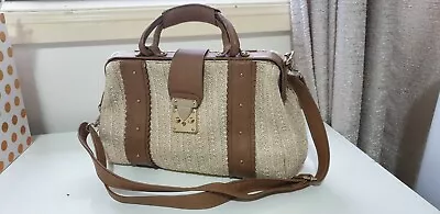 $35 • Buy Forever New Ratan Tweed Metallic Satchel Laptop Bag