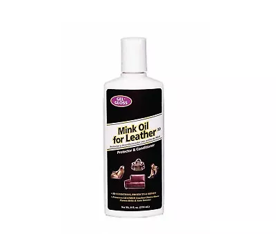 8 Oz. Gel Gloss Mink Oil Leather Protector And Conditioner Shoe Cleaning Supply • $9.99