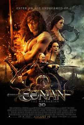 UNFRAMED Conan The Barbarian 3D Movie Poster Prints Canvas Print Decor • $8.99