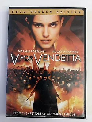 V For Vendetta - DVD - Good Full Screen Editon • $6.99