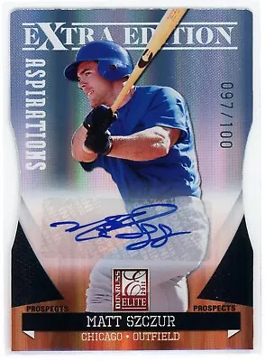 2011 Donruss Elite Matt Szczur Extra Edition Prospects Aspirations /100 Cubs • $10