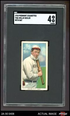 1909 T206 Willie Keeler Batting Yankees HOF VARIATION SGC 4 - VG/EX • $1340