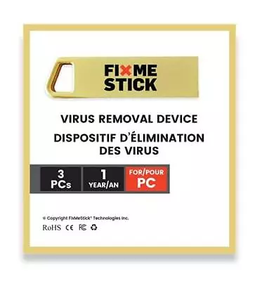 FixMeStick Gold Computer Virus Removal Stick For Windows PCs - Unlimited Use On • $68.29