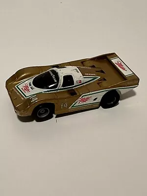 Tyco Slot Car Porsche 962 Gold & White # 14 Miller Beer With Fast 440 Chassis • $79.99