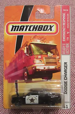 Matchbox 2009 Emergence Response Dodge Charger Highway Patrol #61 Black • $13.59